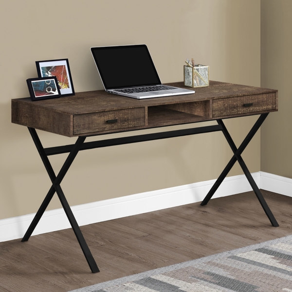 Brown Criss Cross Base Mason Computer Desk Kirklands Home