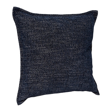 Blue leather throw discount pillows