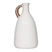 Tall White Jug Vase with Rope Handle
