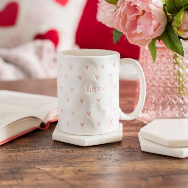 Pink Love Heart Mugs Kirklands Home