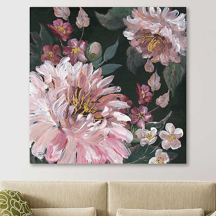 Pink Rose Giclee Canvas Print