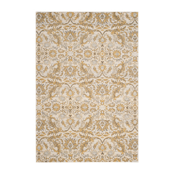 Gold and Ivory Everley Frieze Rug