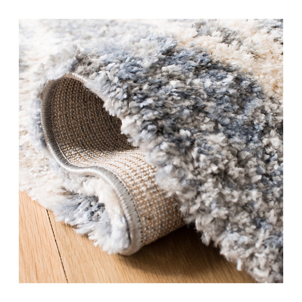 Gray Bergen Abstract Area Rug with Fringe