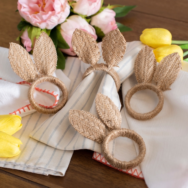 Bunny ear napkin deals rings