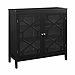 Black Cabinet with Glass Inlay