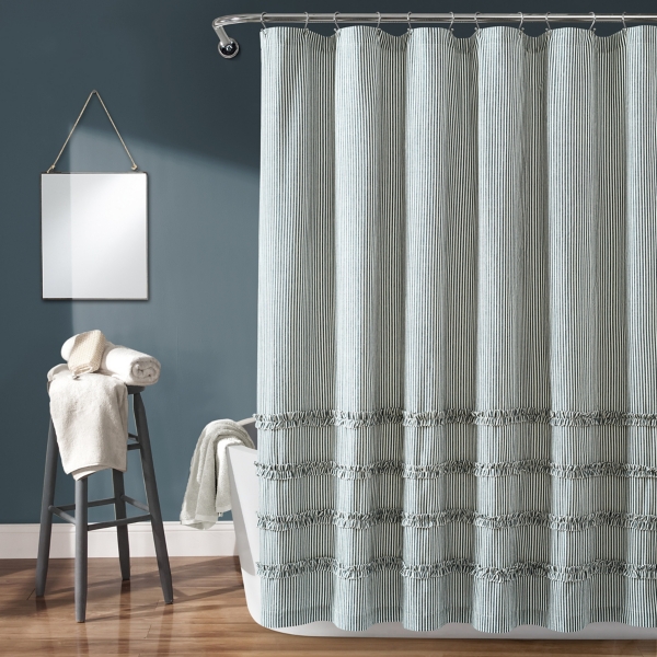 denim shower curtain