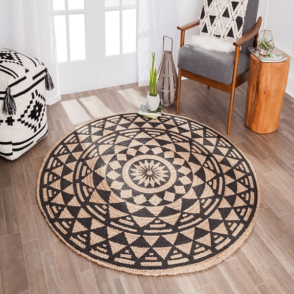 braided round rug 8'