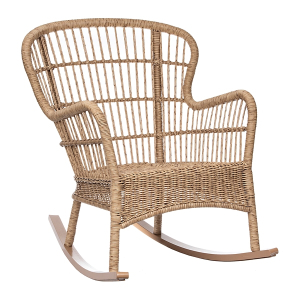Tulum Natural Wicker Outdoor Rocker Chair Kirklands Home