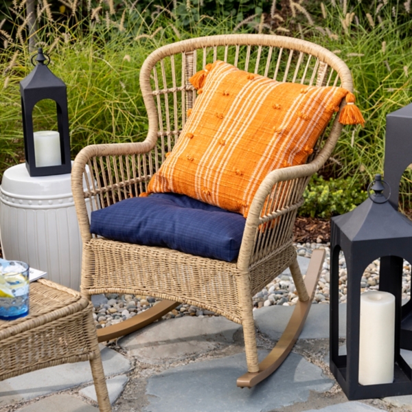 Outdoor wicker rocking online chairs