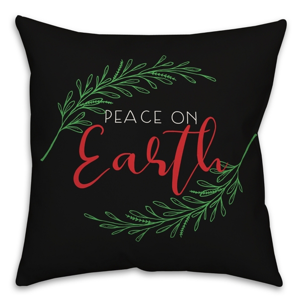 Peace On Earth Christmas Pillow Kirklands