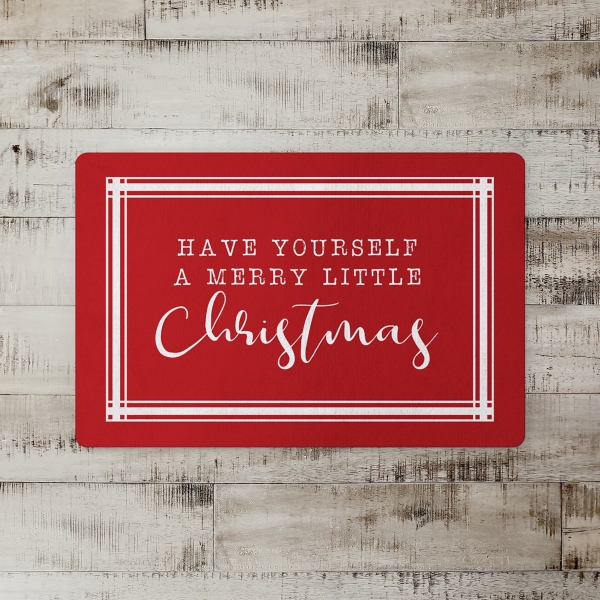 A Merry Little Christmas Indoor Floor Mat Kirklands Home