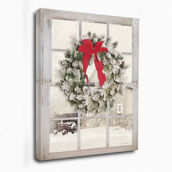 On The Farm Window View Canvas Art Print