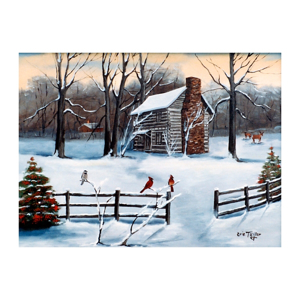 Christmas Old Hickory Tavern Canvas Art Print