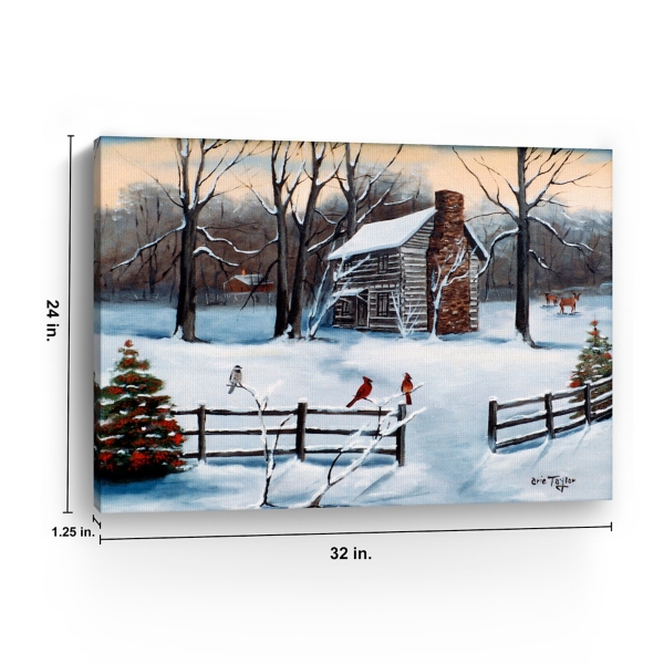 Christmas Old Hickory Tavern Canvas Art Print