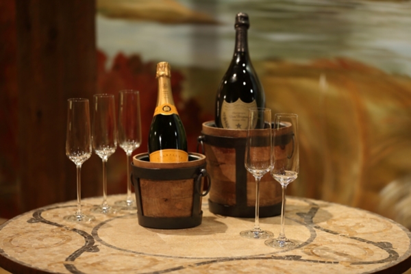 Telluride Wood and Metal Ice Bucket, 6 in. Kirklands Home