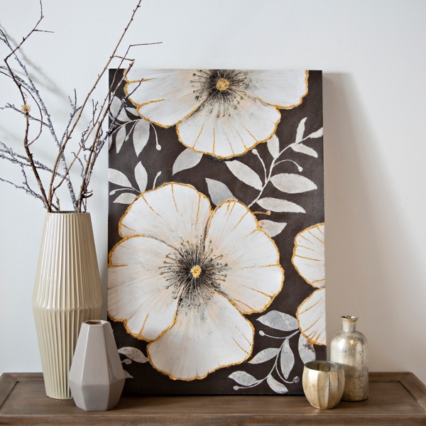 15+ Best Black and white flower wall art images information