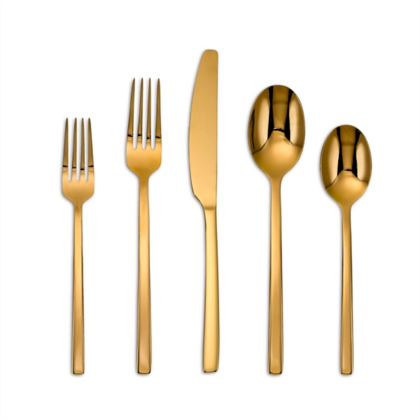 Gold Satin Baker 20-pc. Flatware Set | Kirklands Home