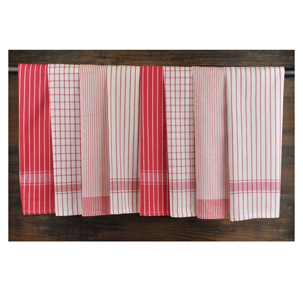 Red Stripe Kitchen Towels, Set of 8 Kirklands Home