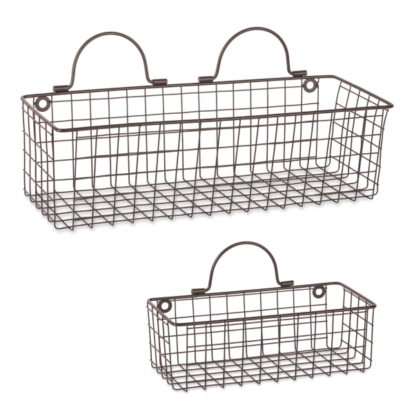 Bronze Wire Hanging Baskets — KitchenKapers