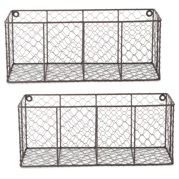 Ottawa The Twillery Co. Wall Storage Organizer with Wall Baskets The Twillery Co. Size: 15.25 W x 7.5 H x 5.5 D