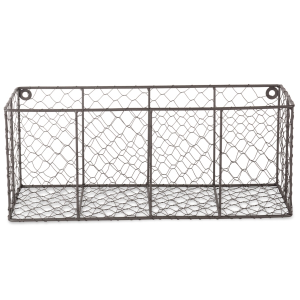 Large Wall Hanging Chicken Wire Baskets, Set of 2