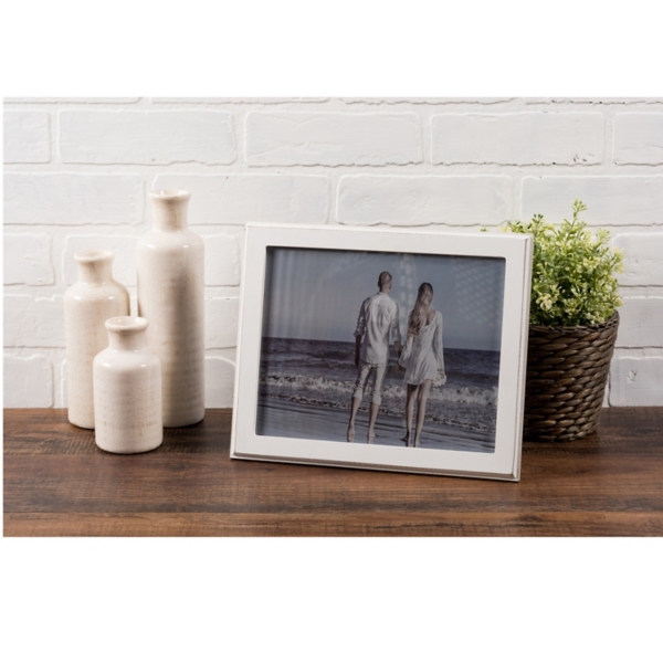 Vintage White Shiplap Picture Frame 