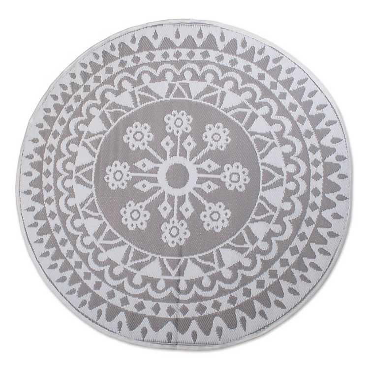 Round Outdoor Rugs, Black And White Round Outdoor Rugs
