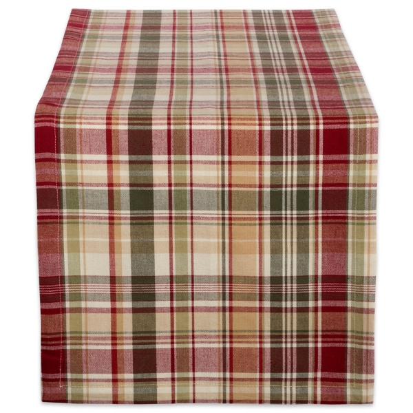 Give Thanks Plaid Table Runner, 72 in.