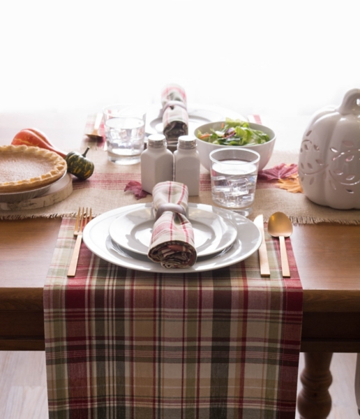 Gather Plaid Table Linens