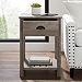 Gray Wash Country Accent Table