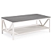 Gray and White Barnwood Coffee Table