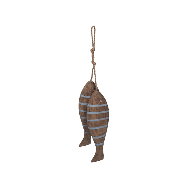 wooden hanging fish