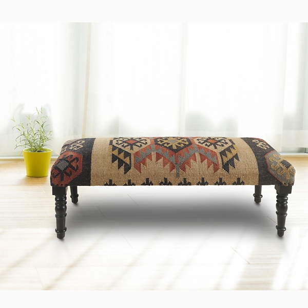 Bohemian bedroom store bench