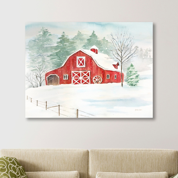 Winter Farmhouse Canvas Art Print Kirklands Home