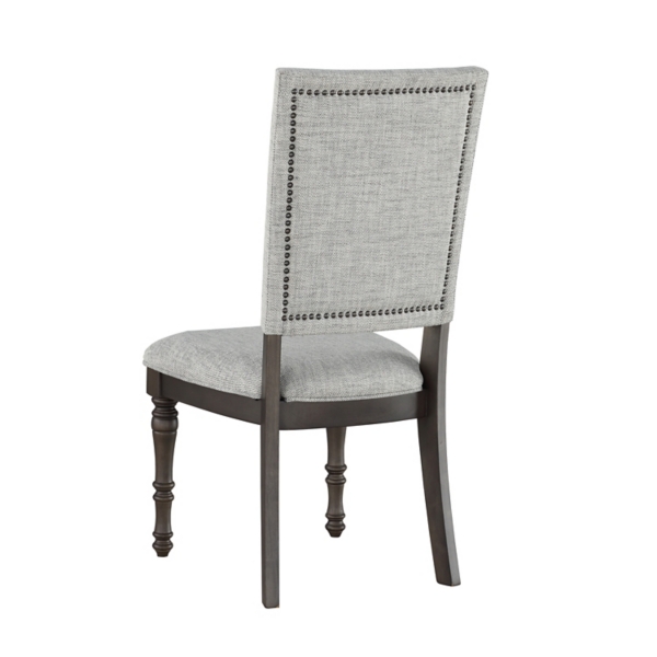 Gray Dawson Upholstered Dining Chairs, Set of 2