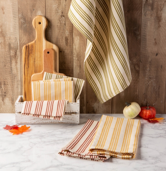 Design Imports Chef Stripe Kitchen Towels 3-pack, 49% OFF