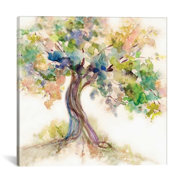 Watercolor Tree Of Life Canvas Art Print Kirklands