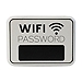 Black and White Metal Wi-Fi Sign