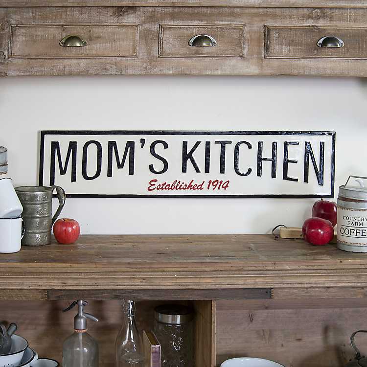 Garden Pet 160 x 105 Plastic Sign / Sticker House Mom's Kitchen Mom's Rules