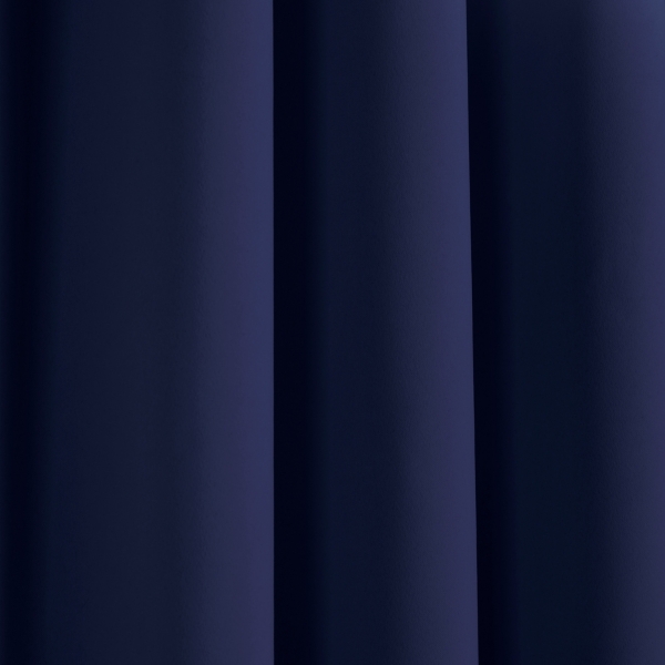 Navy Knotted Curtain Panel Set, 84 in.