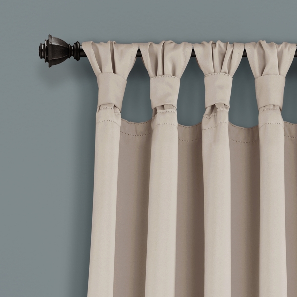 Wheat Knotted Curtain Panel Set, 95 in.