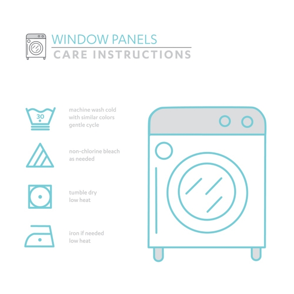 Wheat Knotted Curtain Panel Set, 95 in.