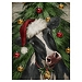 Barnyard Christmas Cow Canvas Art Print