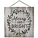 Merry and Bright Christmas Plaque