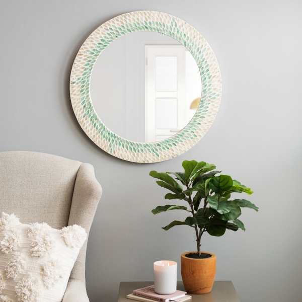 Capiz deals shell mirror