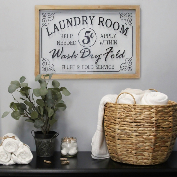 vintage laundry room signs