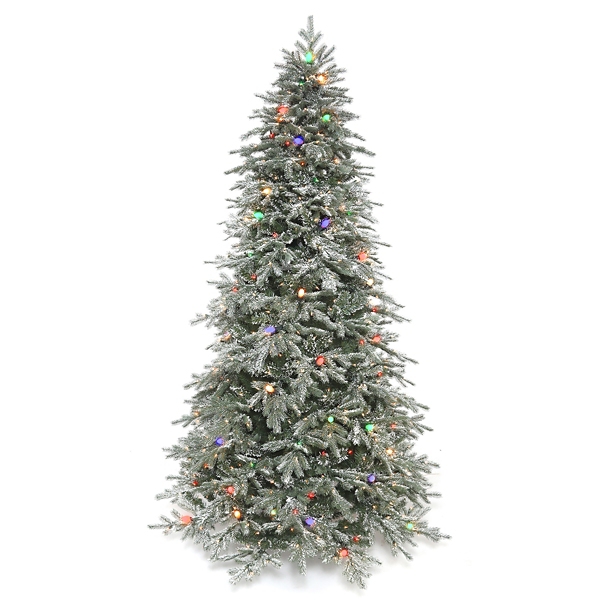 7.5 ft. PreLit Frosted Stowe Christmas Tree Kirklands Home
