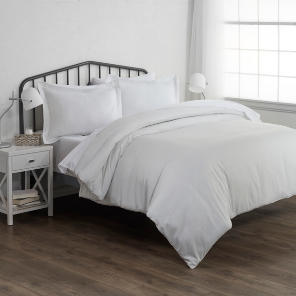 Pinstriped 3-pc. King Duvet Cover Set