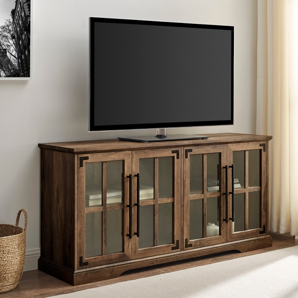 rustic media cabinet