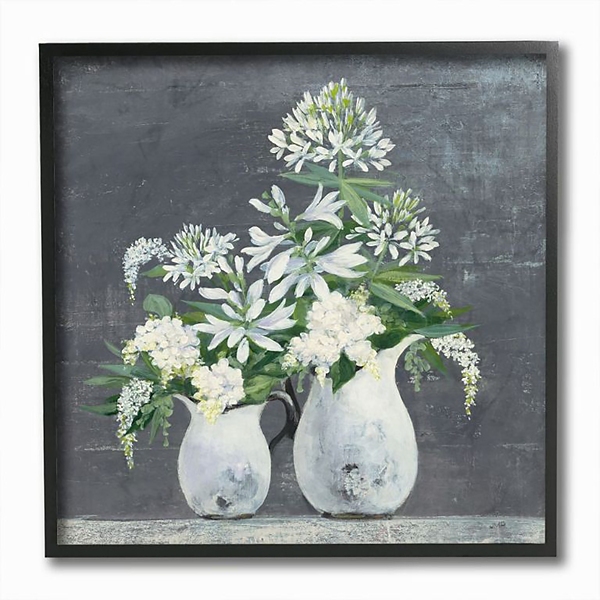 Kriminel Rationel Forstærke White Flowers in Vases Framed Art Print | Kirklands Home